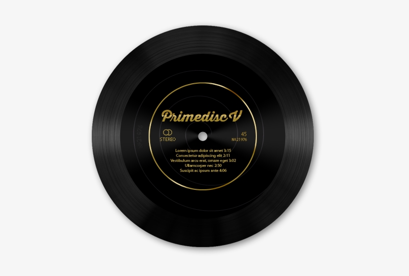 Vinyl 7 Inch - Circle, transparent png download