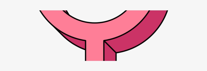 Venus Female Symbol Pseudo 3d Pink, transparent png download