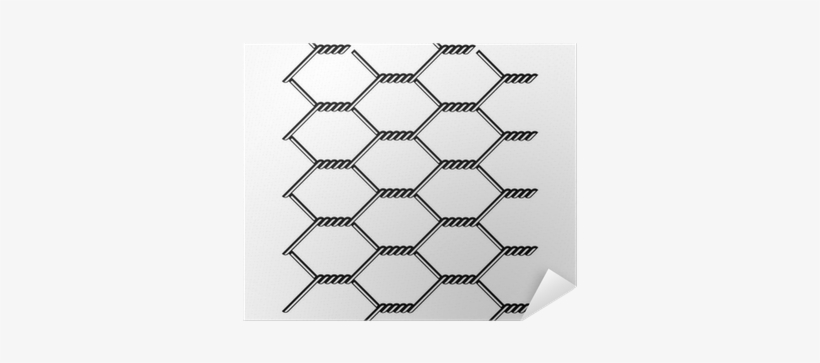 Vector Chicken Wire Seamless Black Silhouette Poster - Chicken Wire, transparent png download