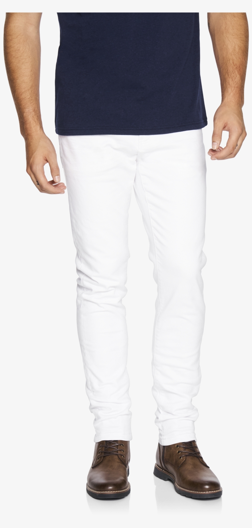 White Amana Slim Tapered Jean - Pocket, transparent png download