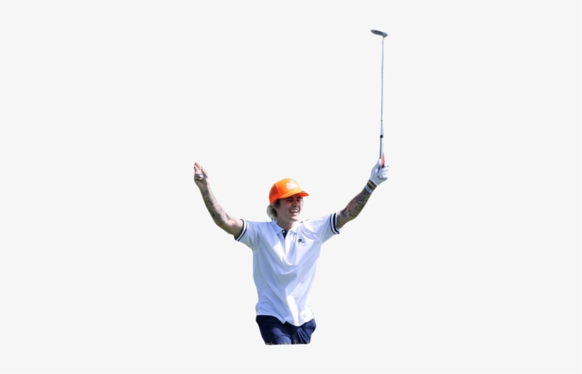 Justin Bieber Golfing - Player, transparent png download