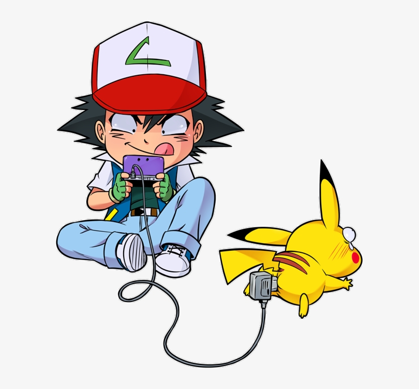 Pikachu And Ash Ketchum Preview - Parodie Pokemon, transparent png download