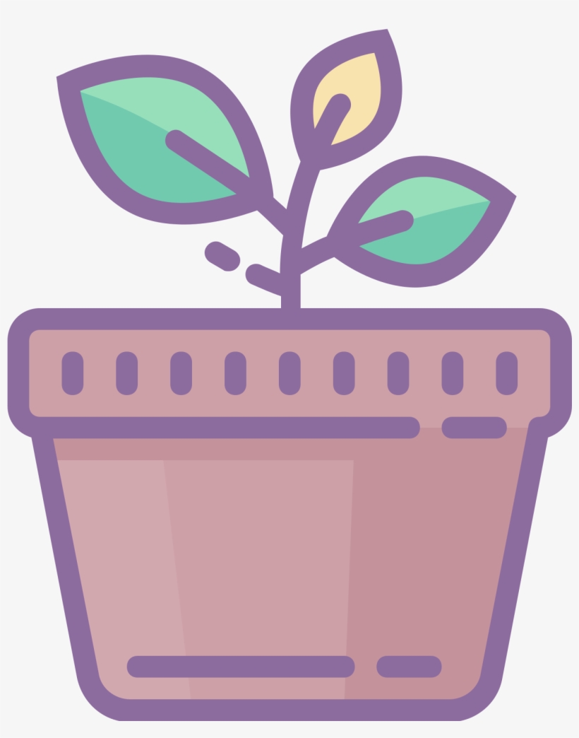 Potted Plant Icon - Icon, transparent png download