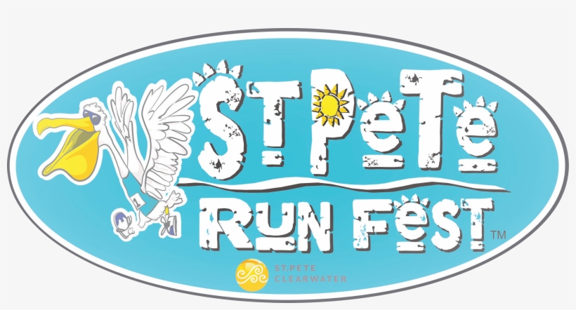 St Pete Run Fest Logo - Label, transparent png download