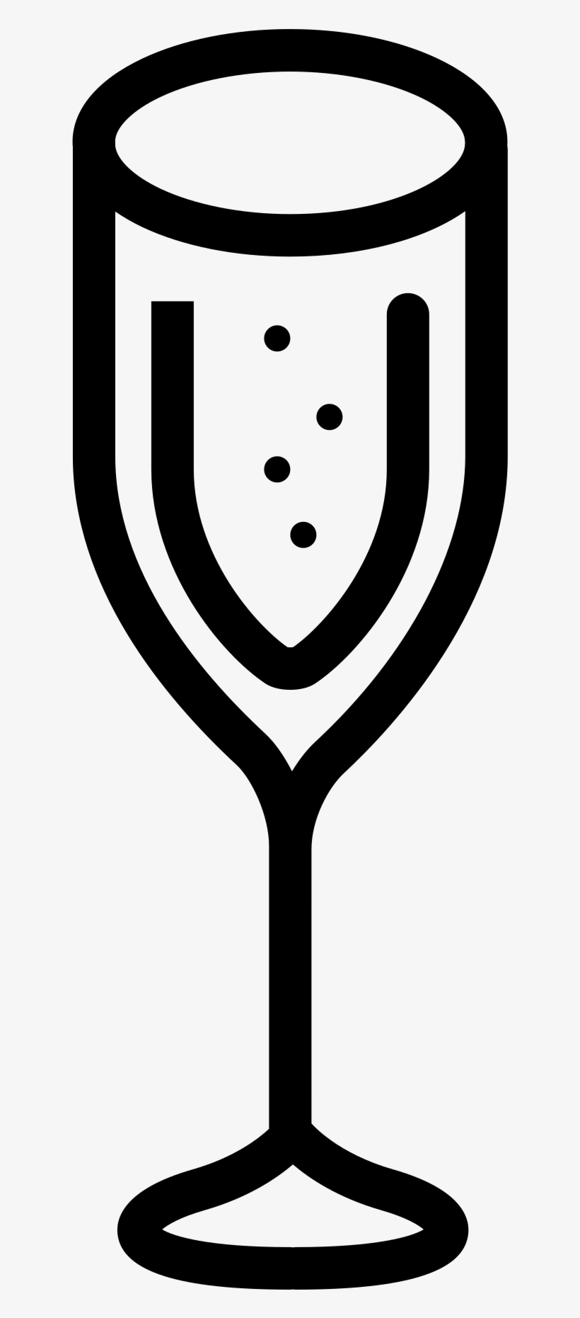 Champagne Svg White Png - Champagne Stemware, transparent png download