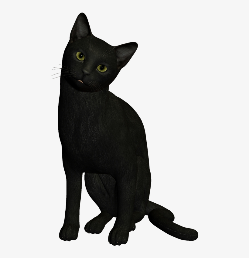 Laurel Burch Cat Clipart Images - Gatos Negros Png, transparent png download