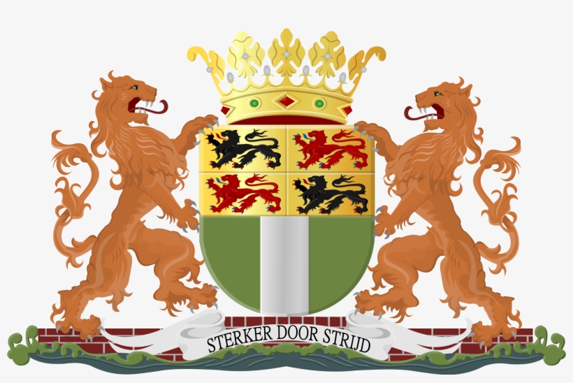 Adopted In 1949, The Netherlands' Second Largest City's - Het Wapen Van Rotterdam, transparent png download