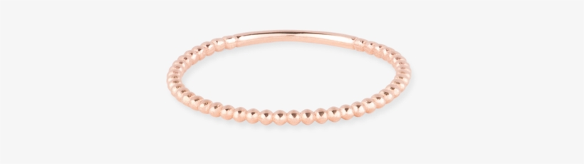 Beaded Ring Rose Gold - Bangle, transparent png download
