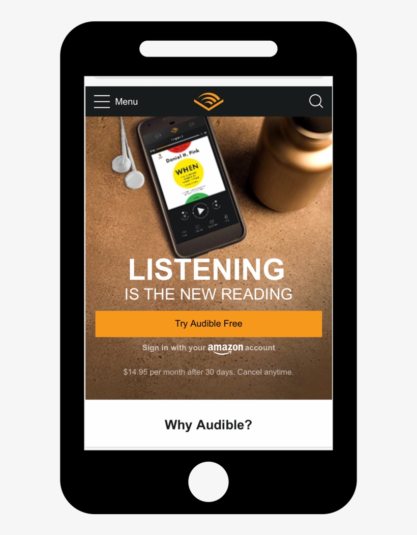 Audible Ve - Keep Calm And Listen, transparent png download