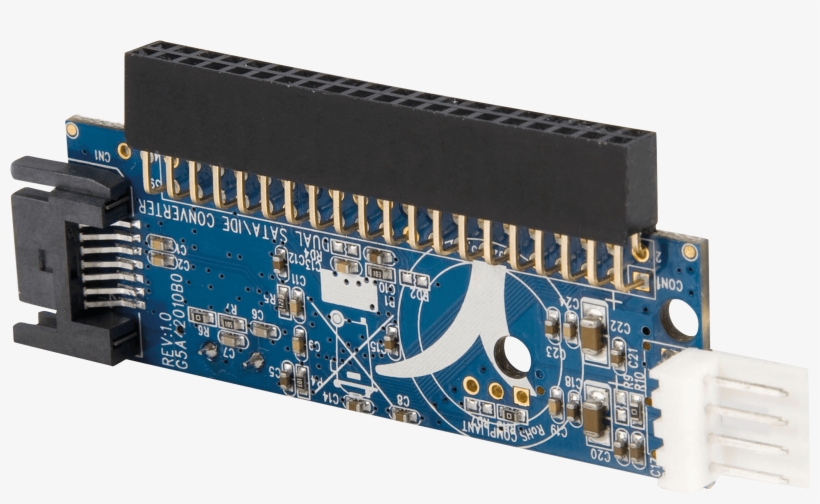 40 Pin Ide To Sata Adapter Converter Startech - 40 Pin Female Ide To Sata Adapter Converter Startech.com, transparent png download