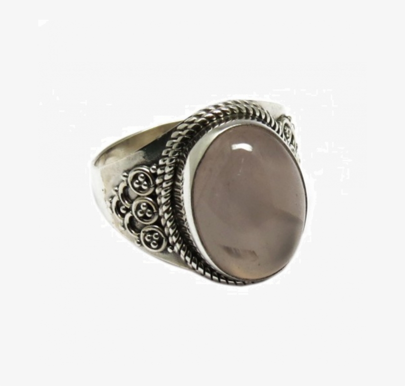Ring Rose Quartz - Titanium Ring, transparent png download