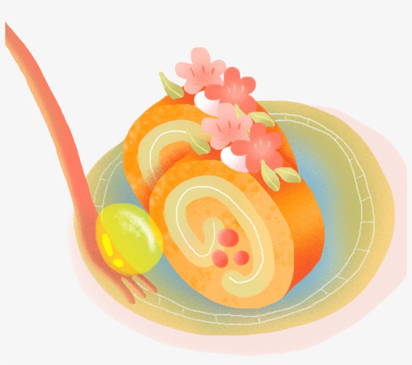 Desenhos Animados Frescos Bonitos Bolo Png E Psd - Dessert, transparent png download