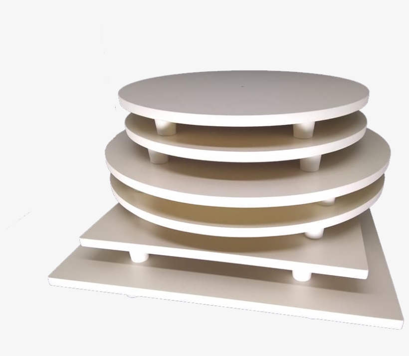 Kit Tábuas Redondas E Quadradas Para Bolo - Picnic Table, transparent png download