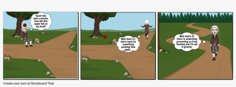 Isaac Newton Discovers Gravity - Road Not Taken Post Reading, transparent png download