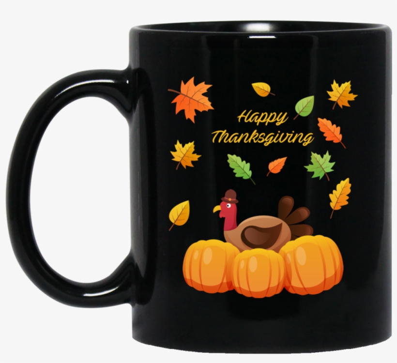 Happy Thanksgiving With Turkey And Pumpkins, transparent png download