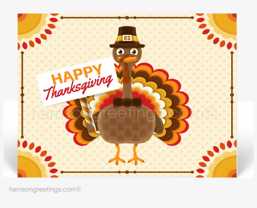 Cartoon Turkey Thanksgiving Postcards - Cartoon, transparent png download
