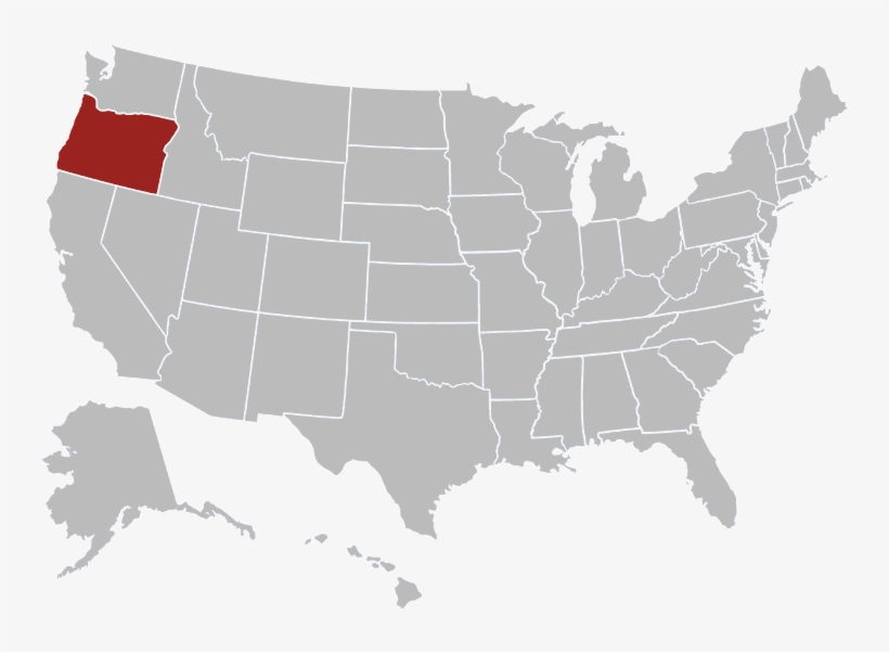 Oregon Map Image - John F. Kennedy Library, transparent png download