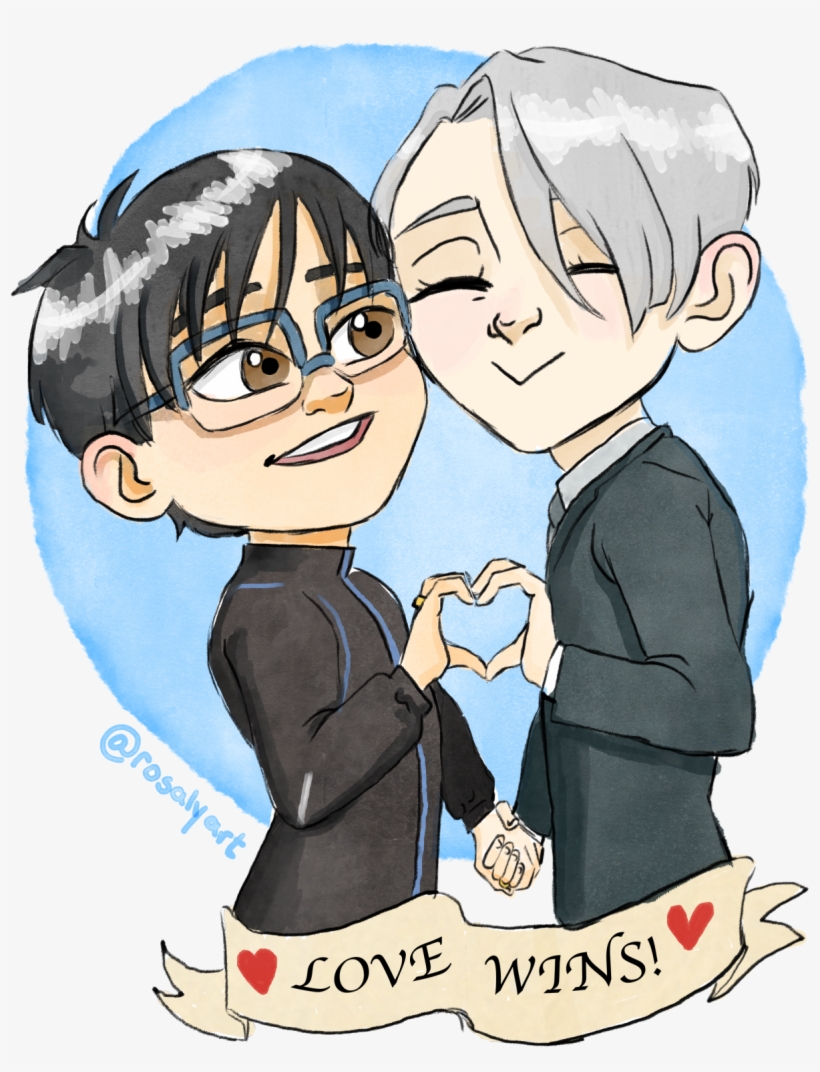 Yuri On Ice Yuri Katsuki Victor Nikiforov Yuri Plisetsky - Cartoon, transparent png download