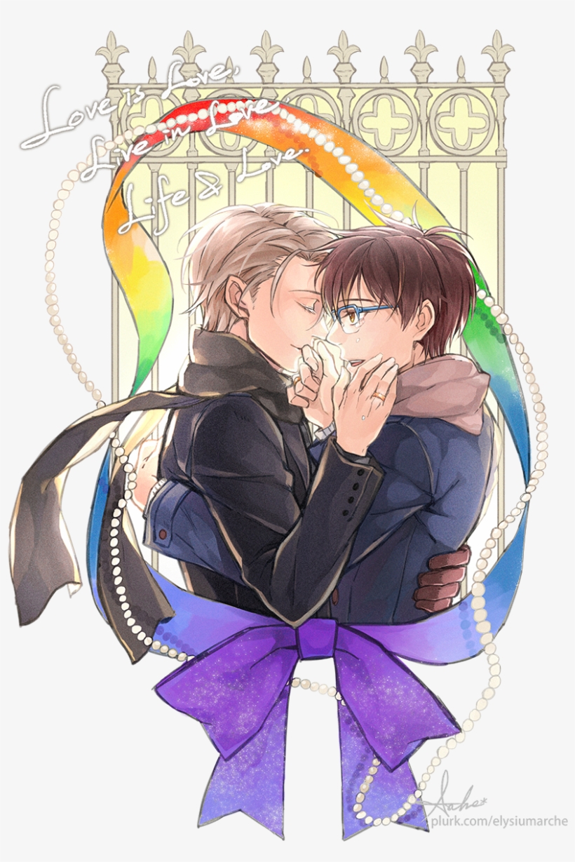 Ch♥upin♥u Sekai ♪☆ Yuuri Katsuki, Yuri On Ice - Cartoon, transparent png download