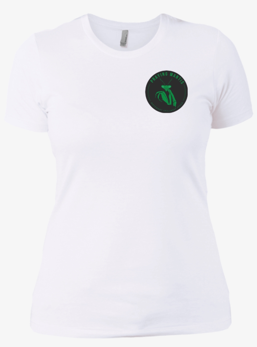 Praying Mantis Ladies' Boyfriend T-shirt - Active Shirt, transparent png download