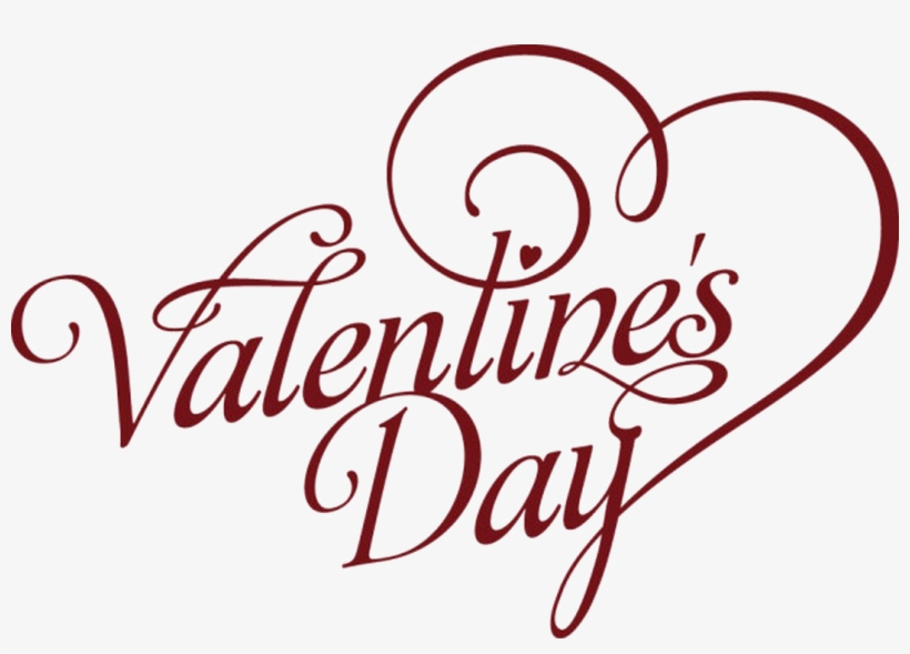 Valentines Day Text Png Transparent Image - Valentines Day Vector, transparent png download