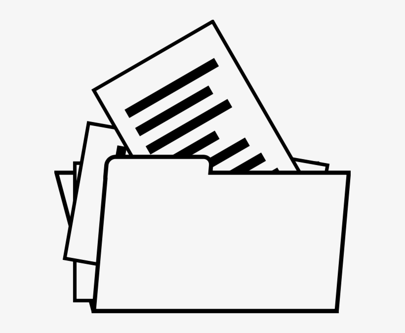 Files Png Pic - Stationary Clipart Black And White, transparent png download
