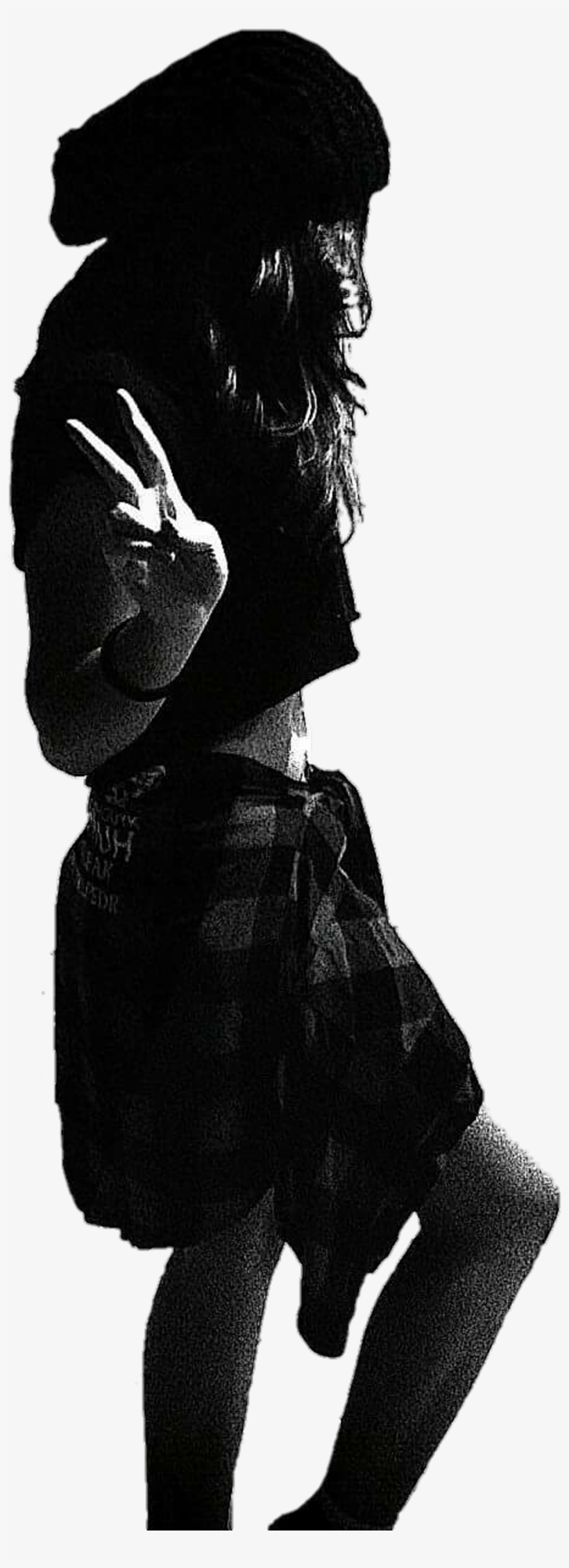 #png #nobackground #girl #baw #blackandwhite #bnw #transparent - Girl, transparent png download