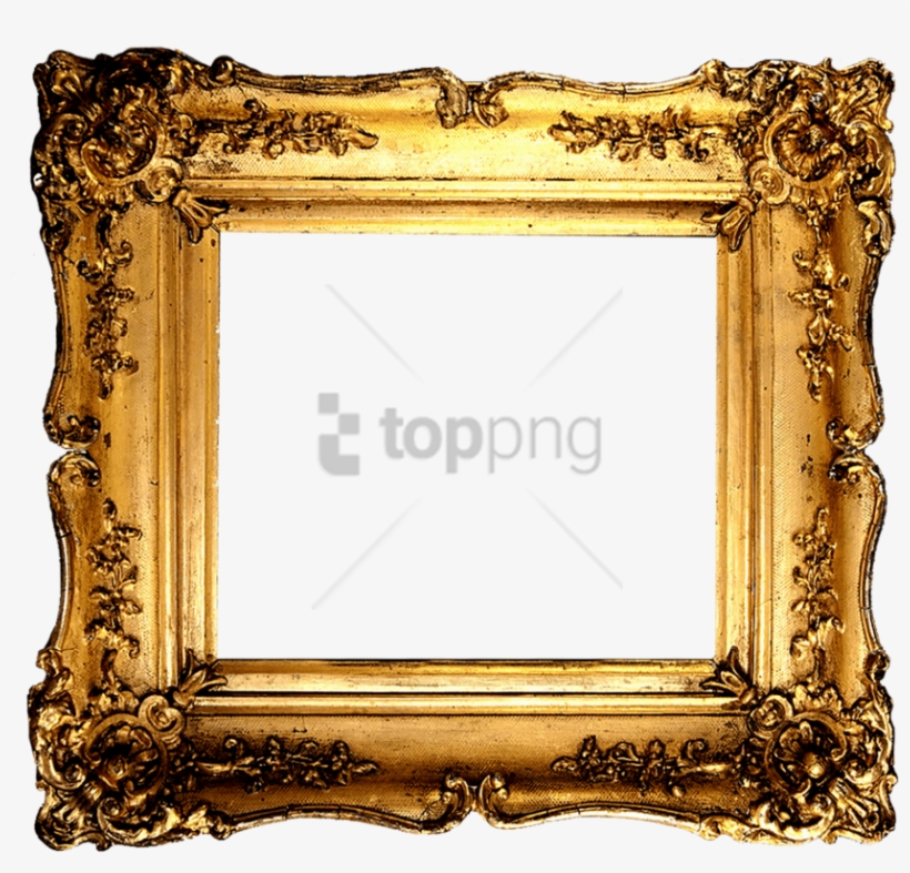Free Png Transparent Picture Frames Png Image With - Golden Picture Frame Png, transparent png download