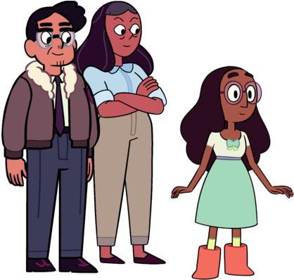 Family Clipart Png - Connie's Family Steven Universe (450x415), Png Download
