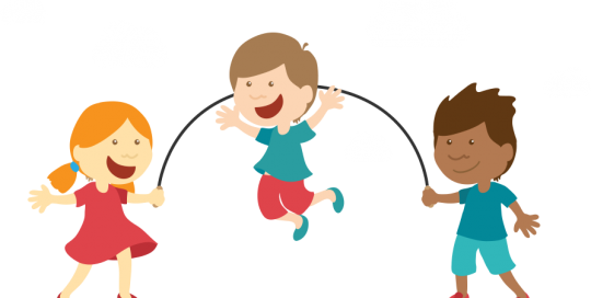 Kids Play - Skipping Clipart (540x272), Png Download