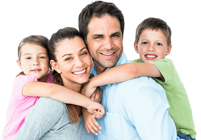 Dentist Hilliard - Dentist Happy Family (671x468), Png Download