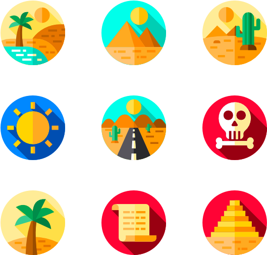 Desert 50 Icons - Desert (600x564), Png Download