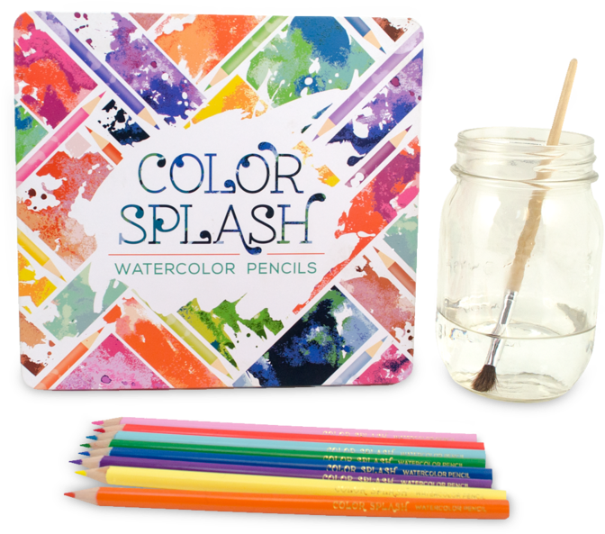 Color Splash Watercolor Pencils - International Arrivals Color Splash Watercolor Pencils (800x800), Png Download