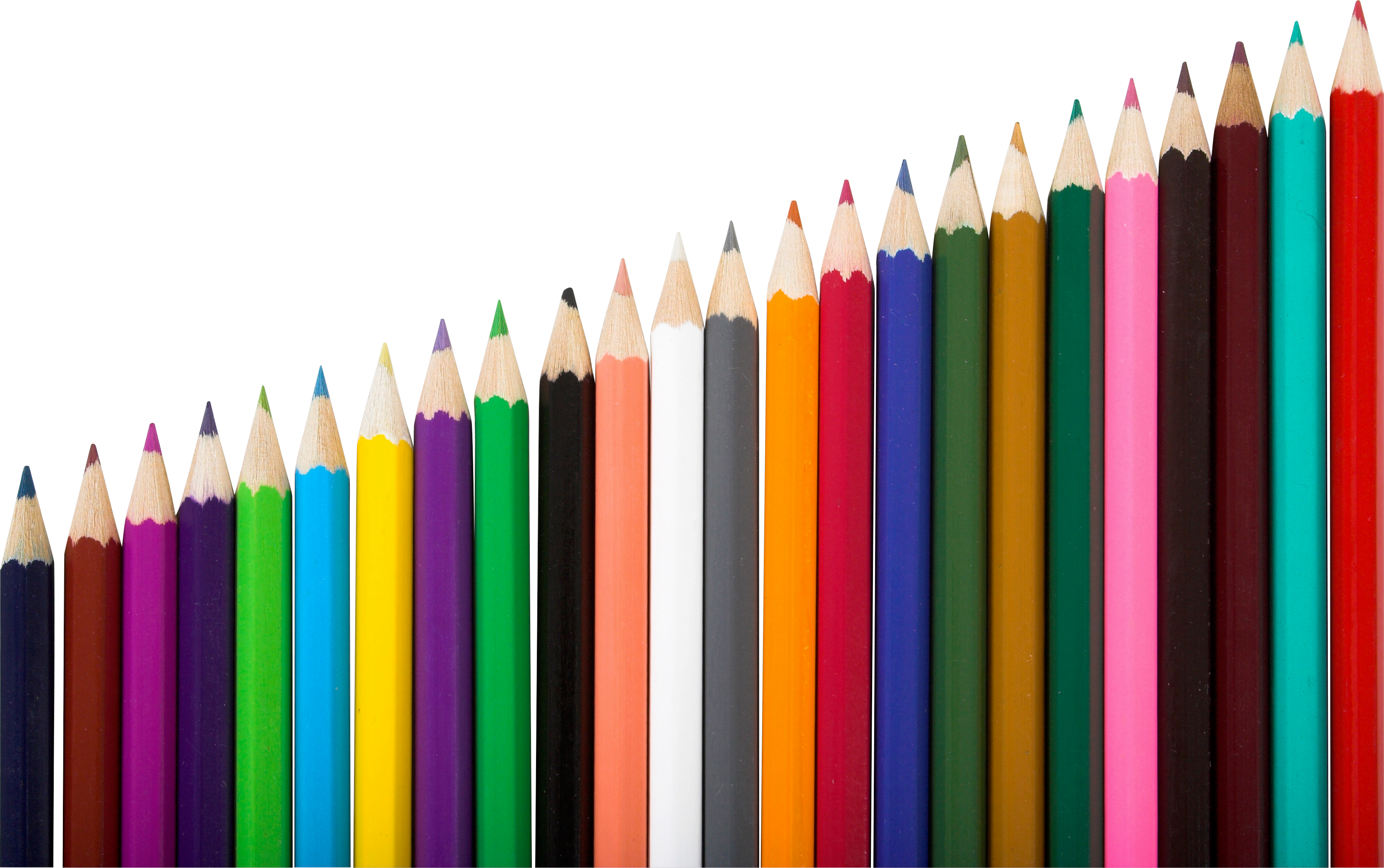 Color Pencil's Png Image - Drawing Pencils Png (3323x2085), Png Download