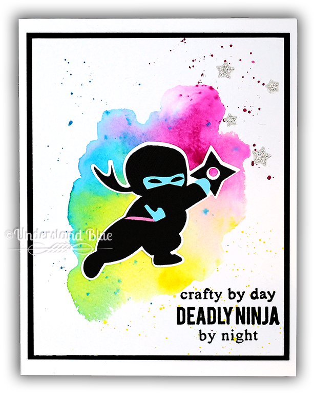Deadly Ninja Altenew Watercolor Card - Grand Port Maritime De Bordeaux (650x801), Png Download