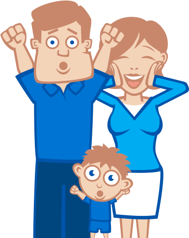 Happy Home Loan Family - Loan (400x500), Png Download