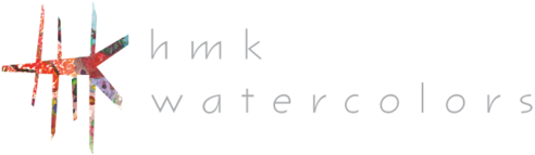Hmk Watercolors - Watercolor Painting (600x217), Png Download