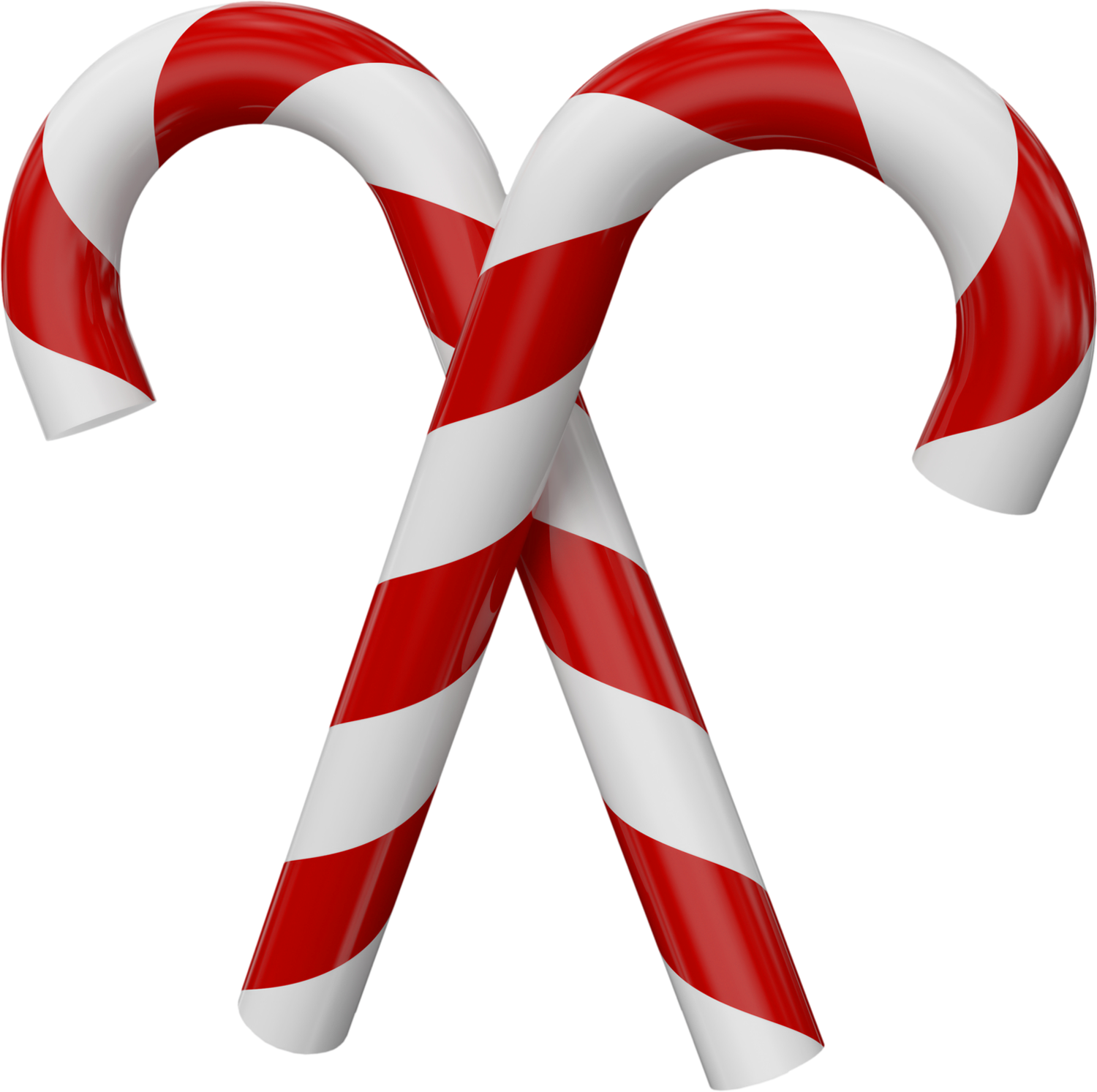 Christmas Candy Canes Png (1500x1493), Png Download
