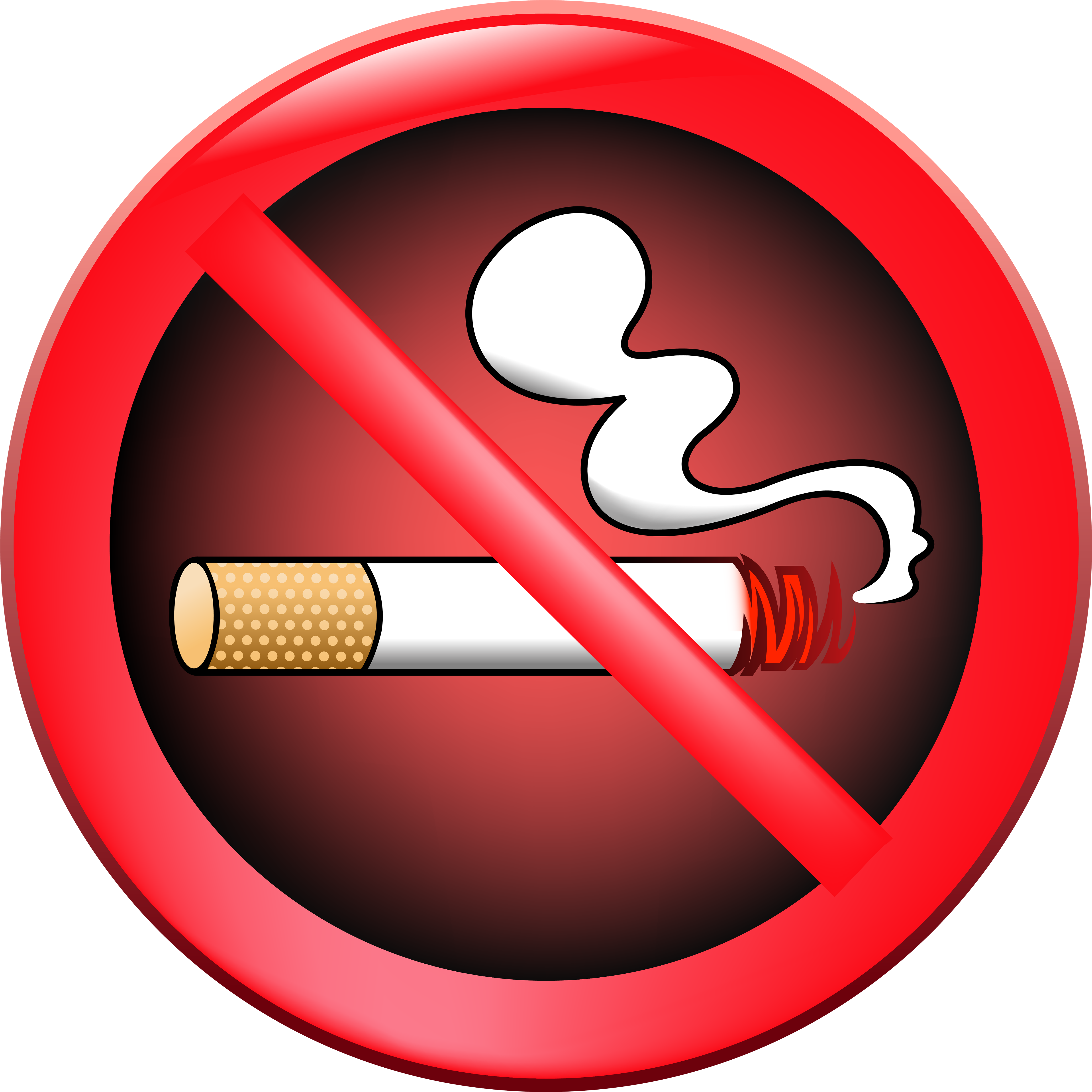 No Smoking Prohibition Sign Png Clipart (5000x5000), Png Download