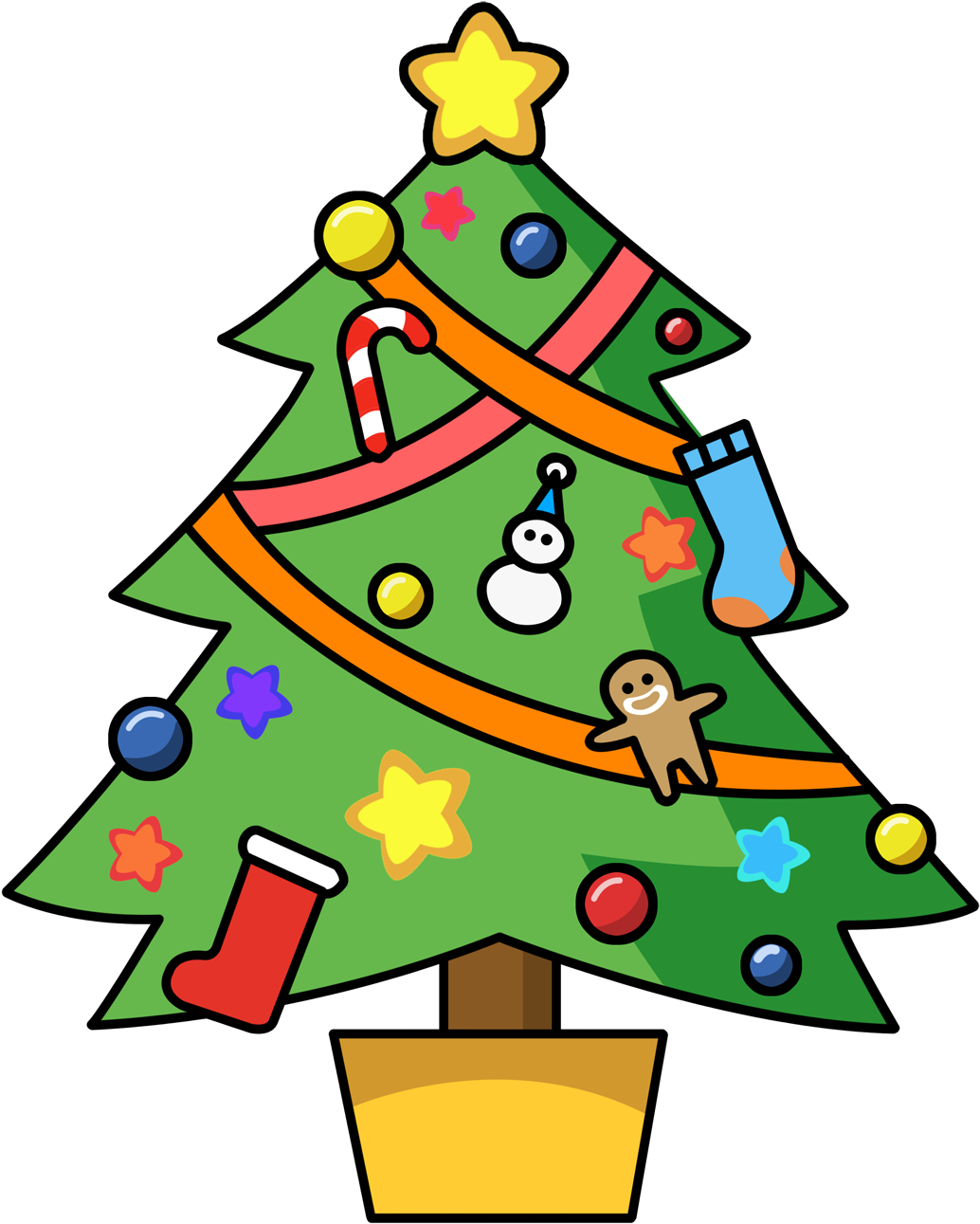 December 2017 Udston Primary School - Clip Art Christmas Tree (768x887), Png Download