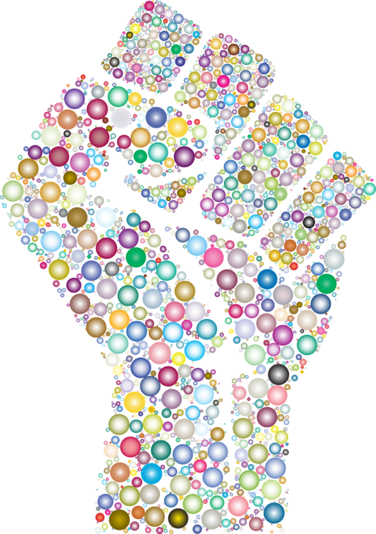 Computer Icons Drawing Watercolor Painting Fist - Png Colorful (527x749), Png Download