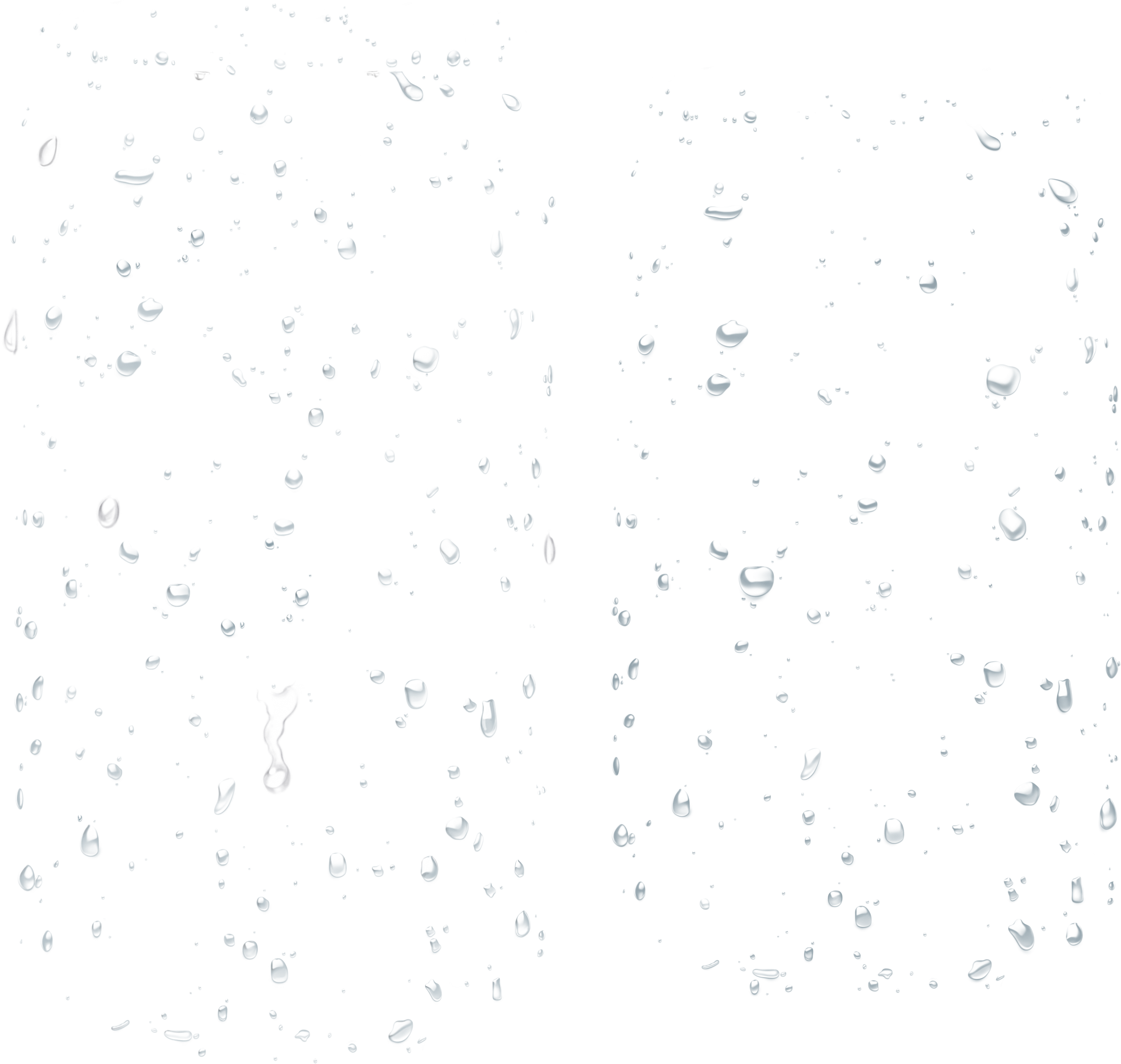 Drops Png - Black-and-white (2963x2814), Png Download