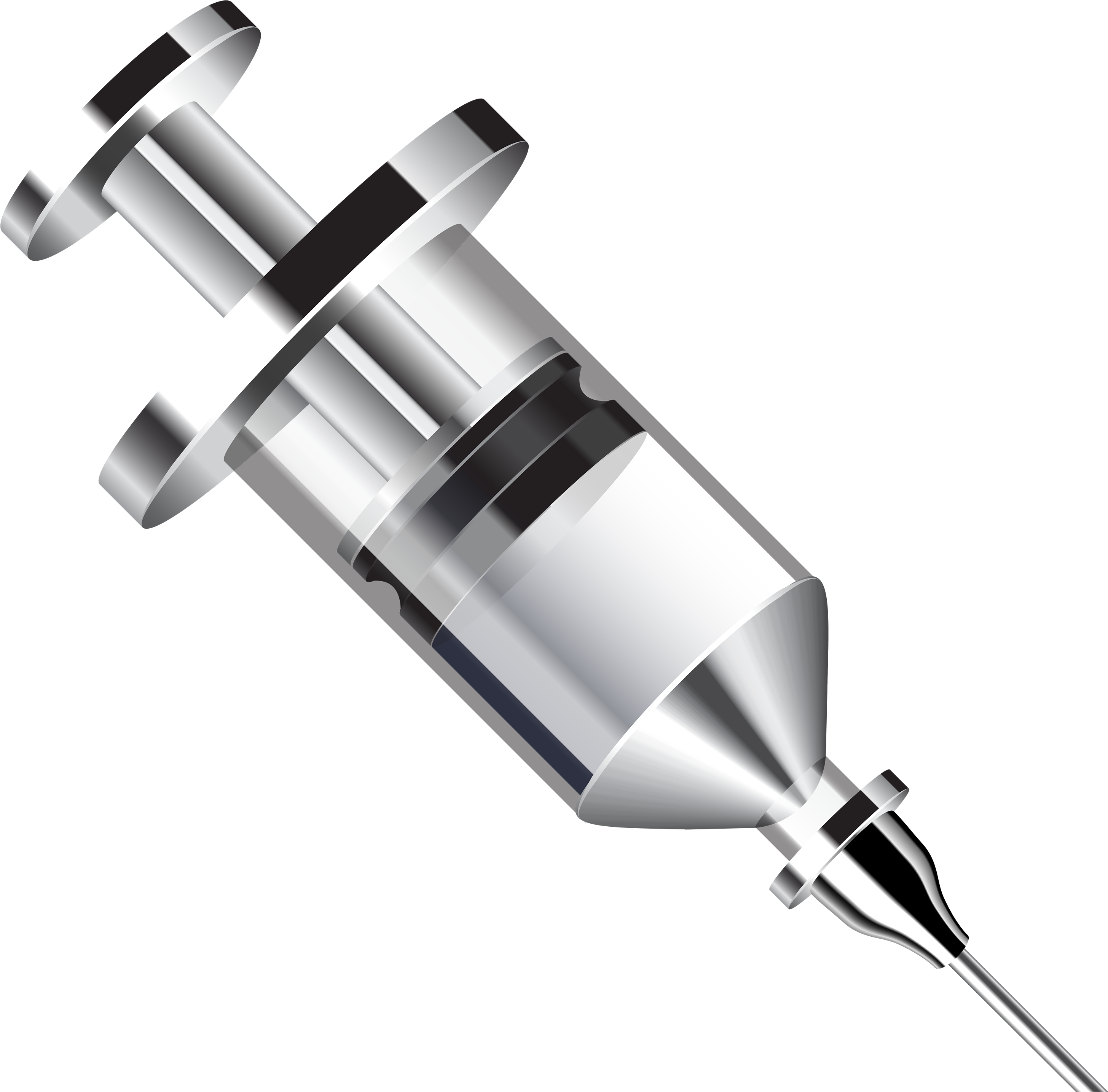Syringe Png Image - Metal Syringe Png (1024x1009), Png Download