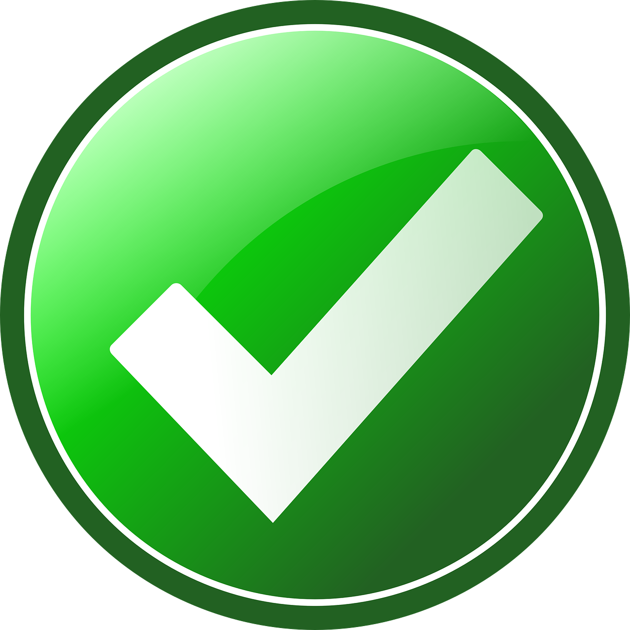 Download Free Vector Green Checkmark Clip Art - Green Circle Check Mark ...