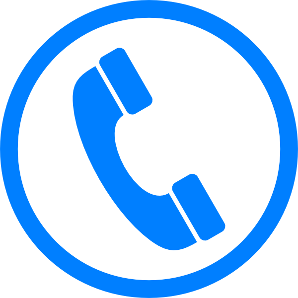 Download - Phone Icon Vector Blue (600x600), Png Download