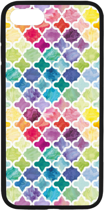 Watercolor Pattern Rubber Case For Iphone 7 - Mobile Phone Case (1000x1000), Png Download