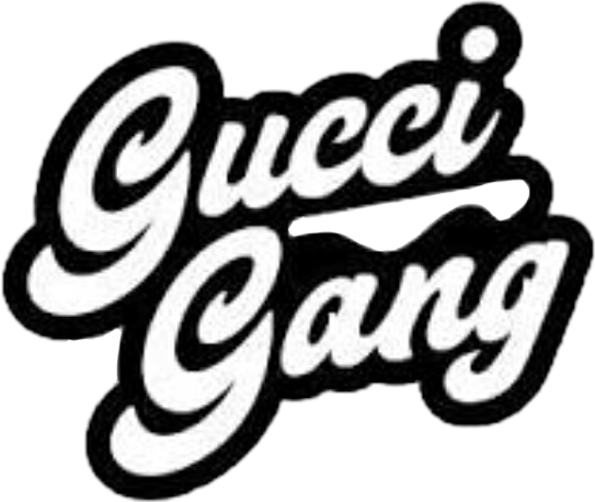 Guccigang Gang Sticker By - Gucci Gang Png (543x458), Png Download