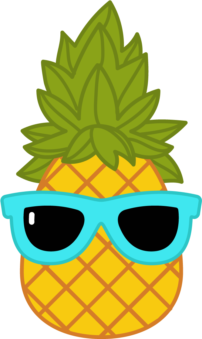 Graphic Download Search Craze - Pineapple With Sunglasses Clipart (1115x1115), Png Download