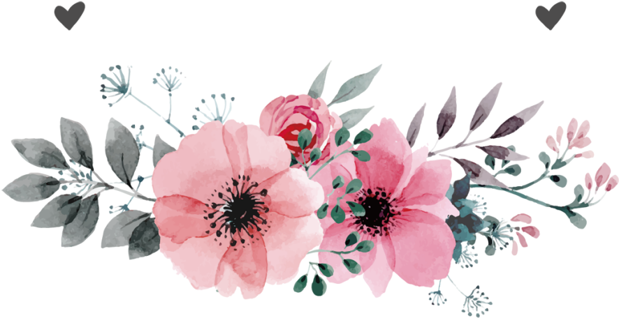 Download Watercolor Flower Png Free - Flower Pink Vector Png - HD