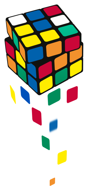 Clip Art Free Stock Cube Transparent Random - Cubo Rubik Png (294x622), Png Download